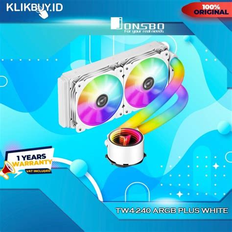 Jonsbo Tw Plus Argb Shadow Liquid Cooler White Lazada Indonesia