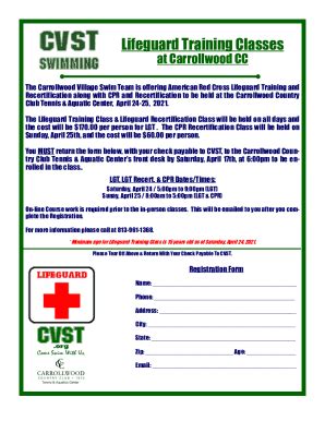 Fillable Online American Red Cross Lifeguard Certification Fax Email