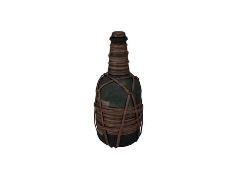 Premium Photo D Rendering Old Pirate Rum Bottle