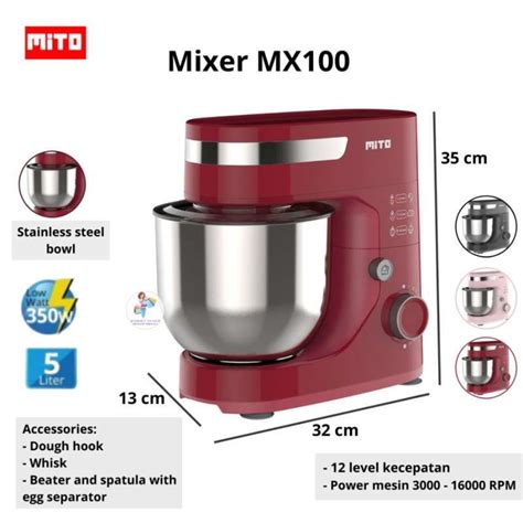 Jual Mixer Mito Mx Standing Stand Mx Kapasitas Jumbo Liter