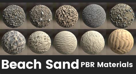 Seamless Beach Sand Pbr Material Set In Materials Ue Marketplace