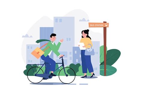 Premium Vector Go To Work Illustration Concept