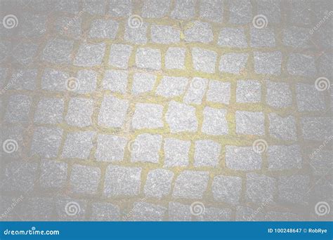 Abstract Background Of Old Cobblestone Pavement Texture With Nat Stock