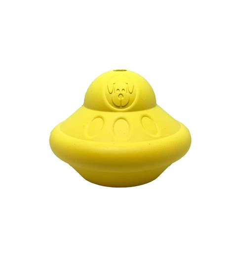 Spotnik Flying Saucer Durable Rubber Chew Toy For Dogs Mooshiepets