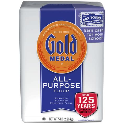 Gold Medal All Purpose Flour Enriched Bleached Presifted 5 Lb 2 26 Kg