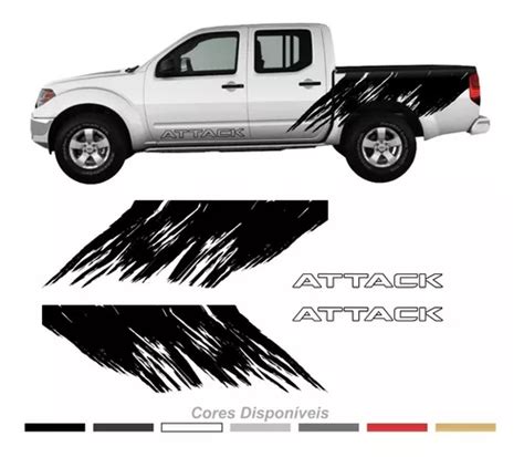 Adesivo Nissan Frontier Faixa Lateral Personalizado Front