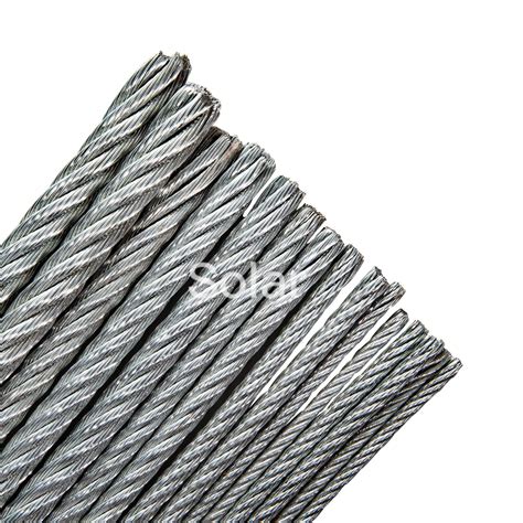 6 37 FC 1 2 Inch 13 Mm 1960 Mpa Fiber Core Galvanized Steel Wire Rope