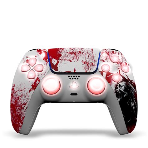 Manette PS5 Custom Blood Kit Leds Draw My Pad