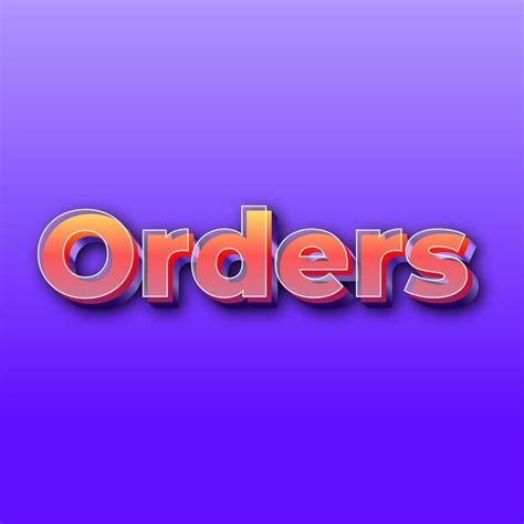 Premium Photo Orderstext Effect  Gradient Purple Background Card Photo