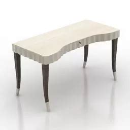 Curved Table Design Free 3d Model - .3ds, .Gsm - Open3dModel