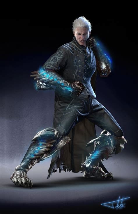 Stylish Devil May Cry 5 Fanart Gives Vergil Some New Weapons