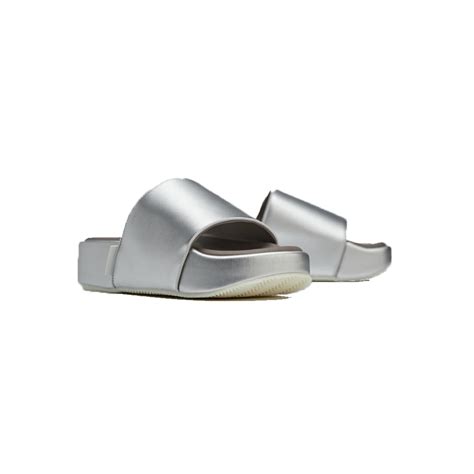 Adidas X Y 3 Slide Silver Metallicbrowncream White Unisex Hq3665