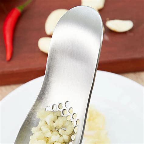 Arc Garlic Press Stainless Steel Multi Function Manual Garlic Press