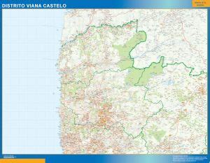 Regione Di Viana Castelo Mappa In Portugal Mappe Mondo Netmaps