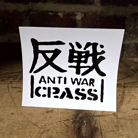 Crass Anti War Sticker St709