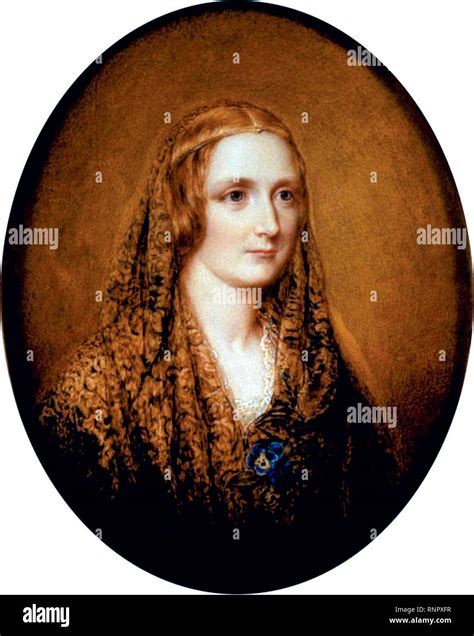 Mary Shelley portrait by Reginald Easton, 1857 Stock Photo - Alamy