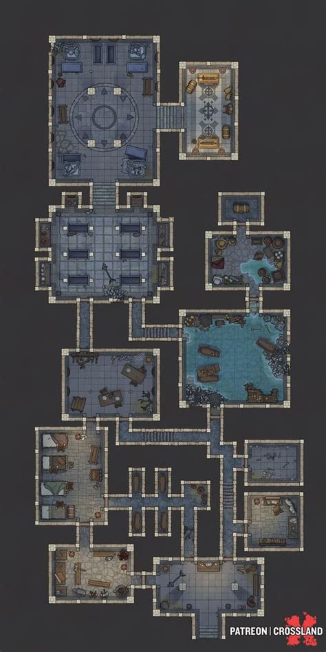 Adventurers Guild 50x25 Fantasy City Map