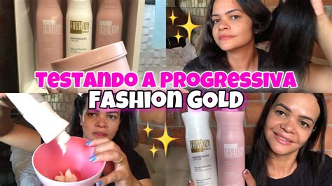 TESTANDO A PROGRESSIVA FASHION GOLD SERÁ QUE ALISA MESMO YouTube