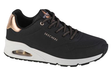 Skechers Uno Shimmer Away Blk Damskie Buty Sneakers Czarne