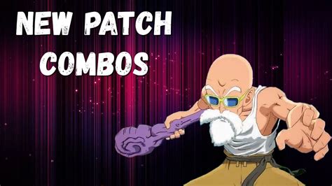 Master Roshi New Patch Combos V1 33 DBFZ YouTube