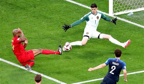 Francia vs Bélgica Courtois y su reacción felina que evitó el gol de