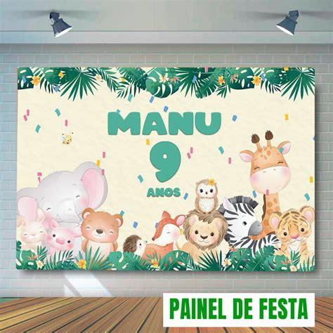 Painel De Festa Safari Elo Produtos Especiais