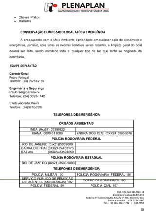 PLANO DE ATENDIMENTO A EMERGENCIA 2022 Doc