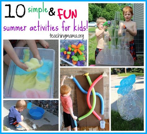 10 Simple and Fun Summer Activities for Kids