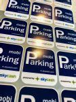 Naklejka Mobiparking Skycash Sky Cash Mobi Parking Enaklejkowo