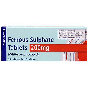 Ferrous Sulphate 200mg Tablets - Size: 28 Medicine - review, compare ...