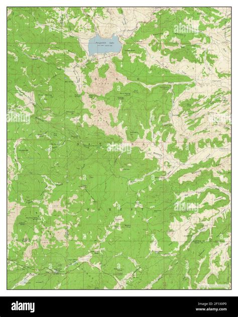 Panguitch Lake Utah Map 1958 1 62500 United States Of America By Timeless Maps Data U S