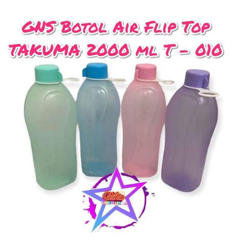 Jual GNS Botol Air Minum 2000 Ml Flip Top Takuma T 010 Botol Air