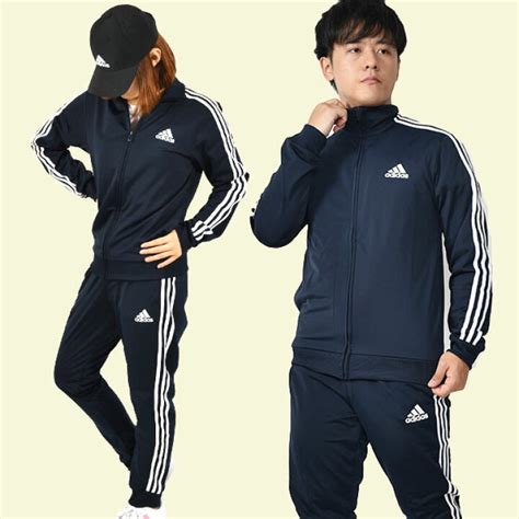 アディダス ジャージ 上下セット Adidas メンズ レディース M Ess 3ストライプス トリコット トラックスーツ セットアップ 上