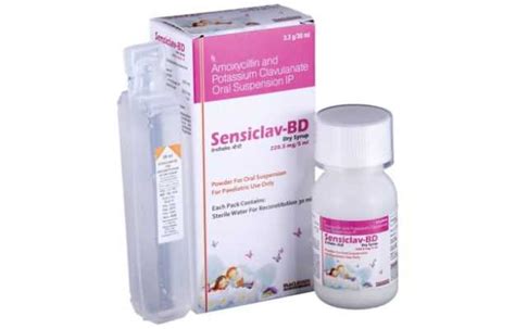 Sensiclav Bd Dry Syrup 30ml Uses Price Dosage Side Effects Substitute Buy Online