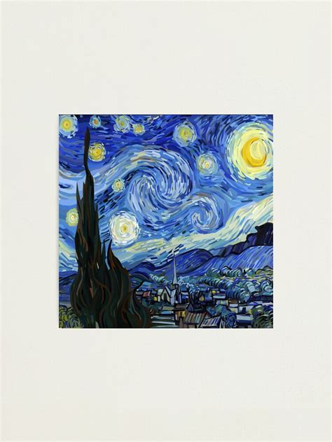 L Mina Fotogr Fica Vincent Van Gogh Blue Starry Night Obra De Arte