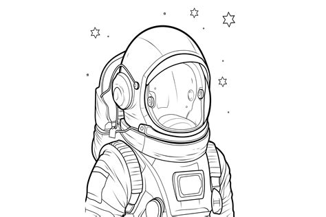 Astronaut Coloring Page Grafik Von Craftable Creative Fabrica