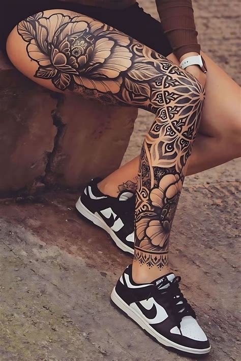 21 Tatuagens Femininas nas Pernas Mais do Que Uma Tendência Uma Forma