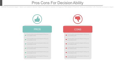 Pros Cons For Decision Ability Ppt Slides | PowerPoint Slides Diagrams ...