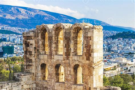 acrópole de atenas odeon de herodes atticus anfiteatro ruínas grécia