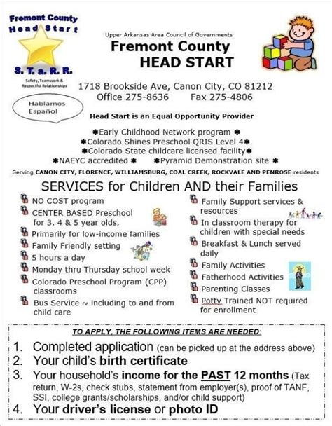 Uaacog What We Do Head Start Preschool