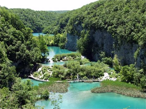 Les Lacs De Plitvice Parc National En Croatie