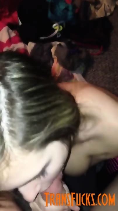 Busty Brunette Gives Birthday Blowjob