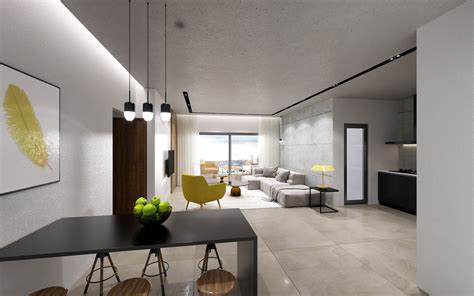 Apartment Interior Render Architectural Visualization Behance