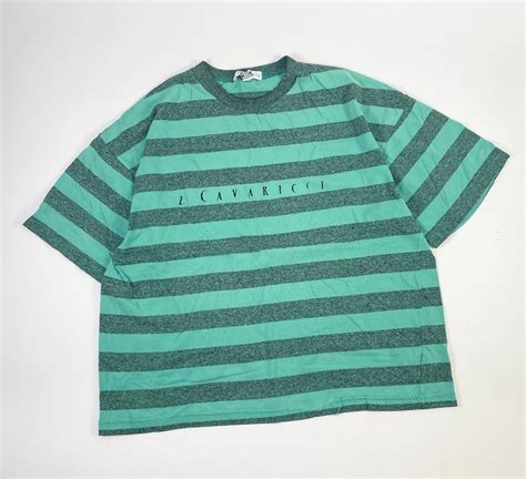 Vintage Z Cavaricci Striped T Shirt Etsy