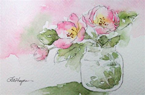 Watercolor Paintings By Roseann Hayes Flower Painting Watercolor