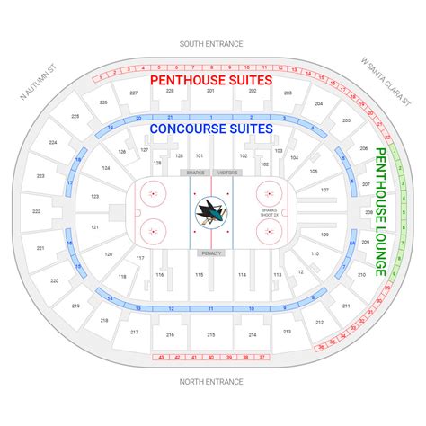 San Jose Sharks Seating Chart