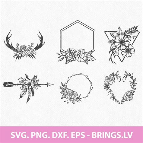 Collage Craft Supplies Tools Laurel Wreath Svg Circle Monogram Svg