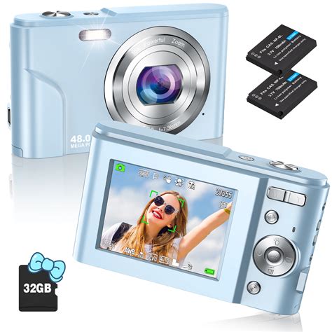 Video Digital Camera Autofocus W 32gb Tf Card Fhd 1080p 48mp 16x Zoom