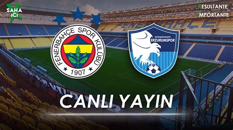 Fenerbahçe 3 1 Erzurumspor Santrforlu Kanarya ya Tek Devre Yetti