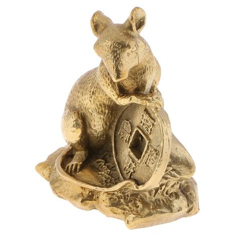 Lucky Charm Chińska Statua Zwierząt Figurka Szczur Homyl 53035247